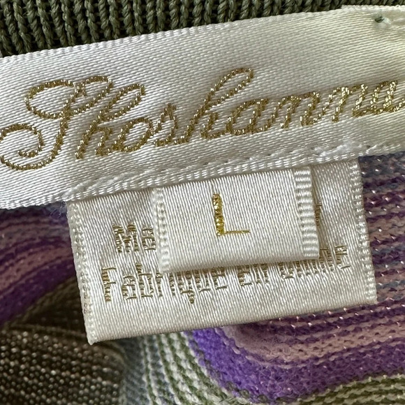 SHOSHANNA Adena Multi-Colored Stripe Knit Dress Retro Preppy Career, Size Large - Picture 11 of 16